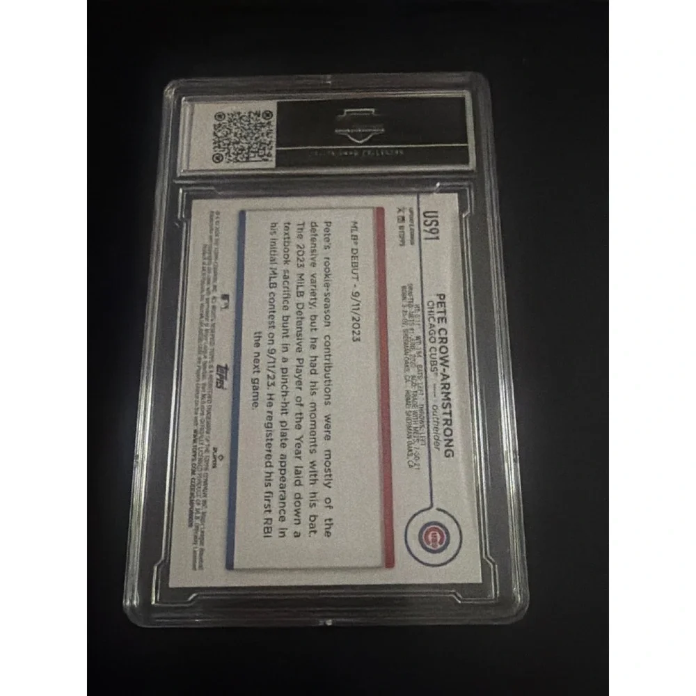 2024 Topps Pete Crow-Armstrong #US91 Chicago Cubs RC Rookie Debut ECC 10